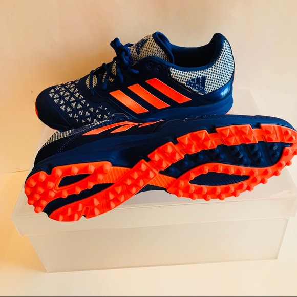 NEW ADIDAS ZONE DOX HOCKEY SHOES CLEATS AQ6520 - Picture 6 of 8